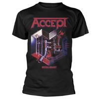Accept Metal Heart Black Shirt
