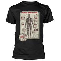 Cattle Decapitation Human Meat Chart Shirt