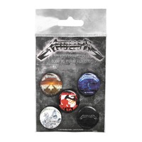 Metallica Albums 1983-1991 Button Badge Set