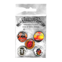 Metallica Albums 1996-2016 Button Badge Set