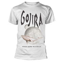 Gojira Whale From Mars To Sirius White Organic T-Shirt