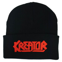 Kreator Red Logo Embroidered Beanie Hat