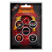 Airbourne Breakin Outa Hell Button Badge Pack