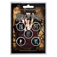 Cradle Of Filth Albums Button Badge Set