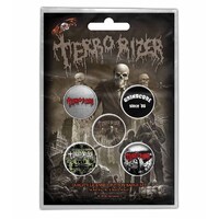 Terrorizer Caustic Attack Button Badge Set