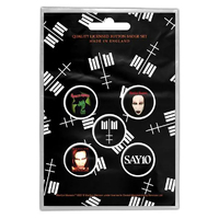 Marilyn Manson Cross Logo 5 Button Badge Set