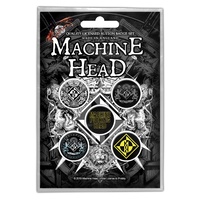 Machine Head Crest Button Badge Pack