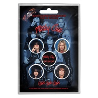 Motley Crue Girls Girls Girls Button Badge Pack