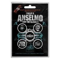 Philip H Anselmo And The Illegals Brain Button Badge Pack