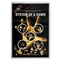 System Of A Down Hand Button Badge Set