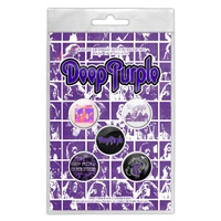 Deep Purple Logo Button Badge Pack