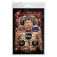 Sepultura Roots Button Badge Set