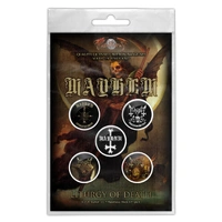 Mayhem Liturgy Of Death Button Badge Pack