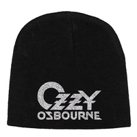 Ozzy Osbourne Logo Embroidered Beanie Hat