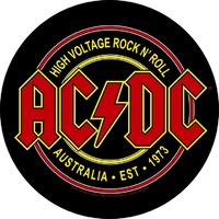 AC/DC High Voltage Rock N Roll Circular Back Patch