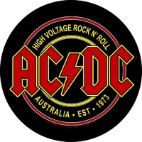 AC/DC High Voltage Rock N Roll Circular Back Patch