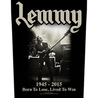 Motorhead Lemmy Born To Lose Lived To Win Back Patch