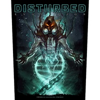 DISTURBED SEW ON PATCH OFFICIAL BAND MERCH NEW INDESTRUCTIBLE 