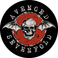 Avenged Sevenfold Distressed Skull Circular Back Patch