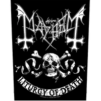 Mayhem Skull Omega Back Patch