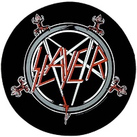 Slayer Pentagram Logo Circular Back Patch