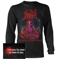 Death Scream Bloody Gore Long Sleeve Shirt