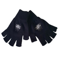 Darkthrone Logo Fingerless Gloves