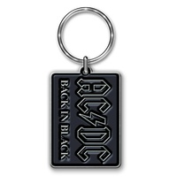 AC/DC Llavero Keychain Back In Negro Band Logo Nuevo Oficial Metal Size One Size 