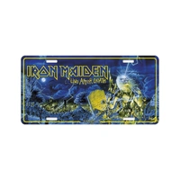 Iron Maiden Live After Death Number Plate