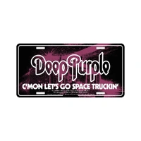 Deep Purple Space Truckin Number Plate