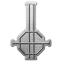 Ghost Grucifix Metal Pin Badge