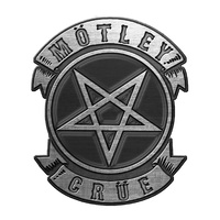 Motley Crue Pentagram Metal Pin Badge
