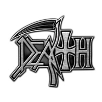 Death Logo Metal Pin Badge