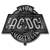 AC/DC High Voltage Metal Pin Badge