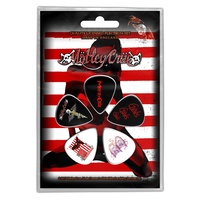 Motley Crue Red White Crue Guitar Pick 5 Pack