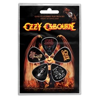 Ozzy Osbourne Classic Logo Guitar Plectrum Pick 5 Pack Set