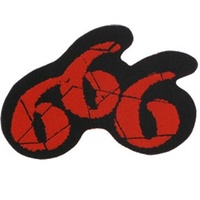 666 Cut Out Shaped Patch