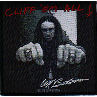 Limited WOVEN SEW ON PATCH Metallica Coffin Cliff Burton free shipping 