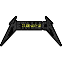 Metallica 72 Seasons Charred Logo Cut Out Patch