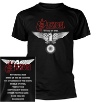 Saxon Wheels Of Steel Track List Shirt