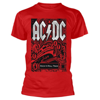 AC/DC Rock N Roll Train Red T-Shirt