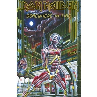 Iron Maiden Somewhere In Time Premium Poster Flag