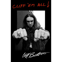Metallica Cliff Em All Poster Flag
