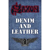 Saxon Denim And Leather Poster Flag