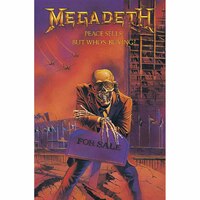Megadeth Peace Sells Poster Flag