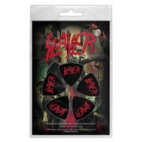 Slayer Logo Tri Tip Guitar Pick Plectrum 5 Pack