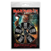 Iron Maiden Run For Your Lives Tri Tip Guitar Pick 5 Pack
