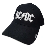 AC/DC White Logo Baseball Cap Hat