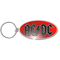 AC/DC Enamel Logo Oval Keychain