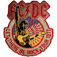 AC/DC Let There Be Rock 1977 Tour Embroidered Patch